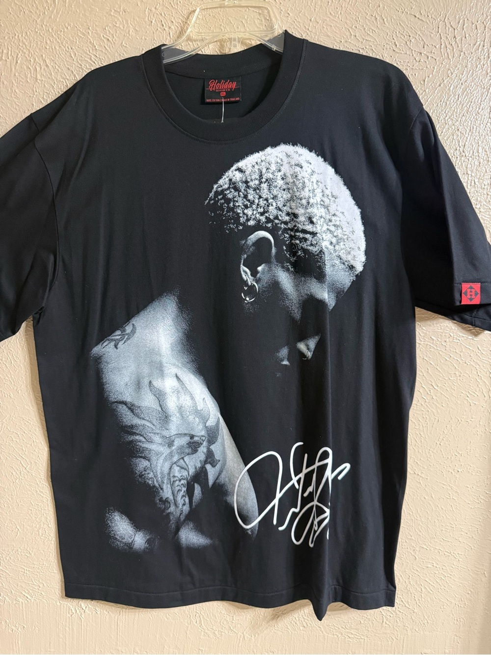 Black Graphic Photo-Print Men’s T-Shirt
